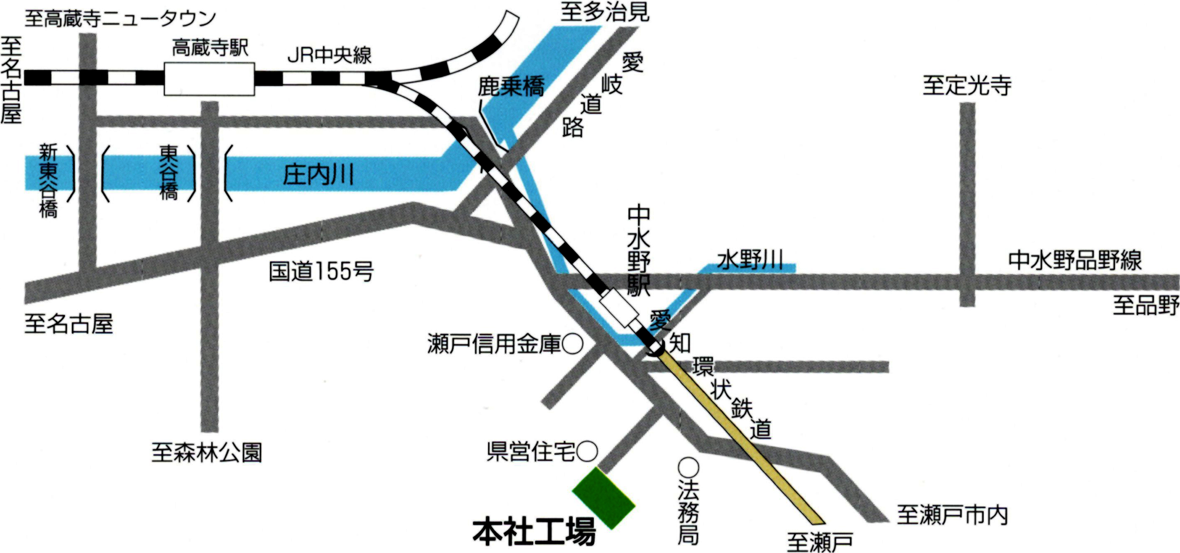 水野セラミックスアクセスマップ